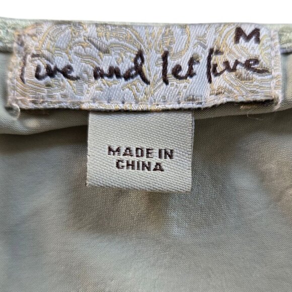 Live & Let Live Womens Medium Beaded Flowy Tank Top - Picture 4 of 5